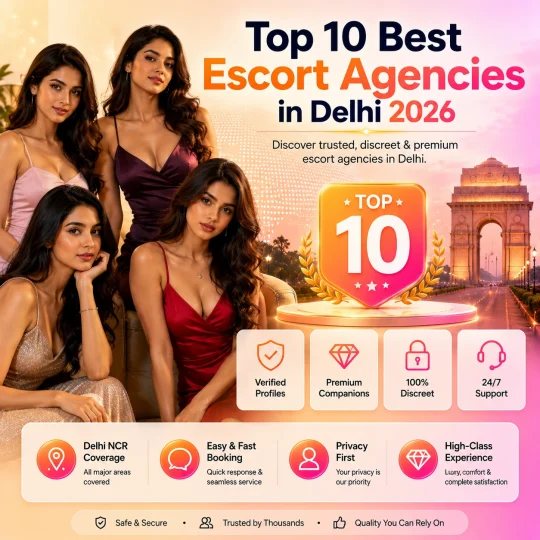 Top 10 Best Escort Agencies in Delhi 2026